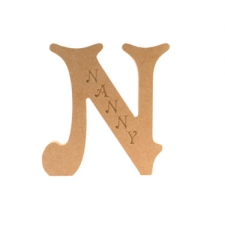 Nanny, Engraved Letter (18mm)