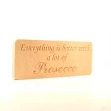 Everything is better with... Engraved Plaque 18mm