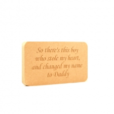 'So there's this boy/girl...' Engraved Plaque (18mm)