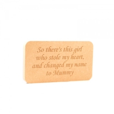 'So there's this boy/girl...' Engraved Plaque (18mm)