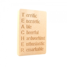  TEACHER Acrostic (18mm)