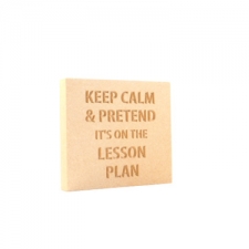 Keep calm & pretend it's on the lesson plan (18mm)