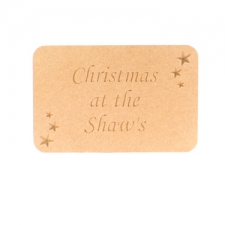 Christmas at the ... Engraved Plaque (18mm)