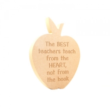 "The best teachers..." Engraved Apple (18mm)