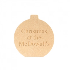 Christmas at the... Engraved Freestanding Bauble (18mm)