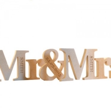 Freestanding, Engraved, Georgian Bold, Mr & Mrs (3 pieces)