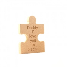  Daddy I love you to pieces jigsaw piece (18mm)