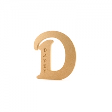 Freestanding Engraved Letter D (18mm)