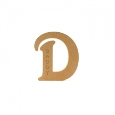 Freestanding Engraved Letter D (18mm)