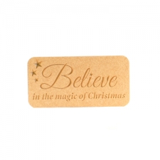 Believe in the magic of Christmas, Engraved Plaque(18mm)