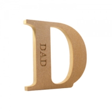 Freestanding, Georgian Bold Letter D, Dad (18mm)