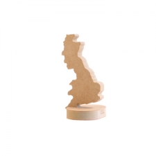 Freestanding Map of Britain Shape with base (18mm)