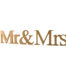 Freestanding Mr & Mrs, Times New Roman, 3 pieces (18mm)