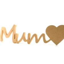 Freestanding Mum"heart" (18mm)