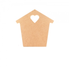 Freestanding Quirky House with Heart (18mm)