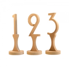 Freestanding Table Numbers, Art Deco Font (18mm)