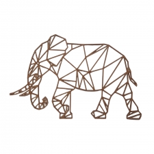 Geometric Elephant (3mm)