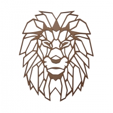 Geometric Lion Head (3mm)