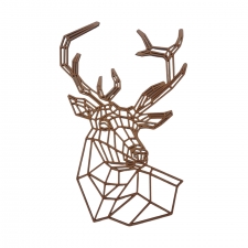 Geometric Stag Head (3mm)