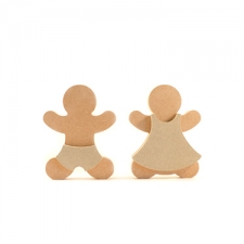 Gingerbread Lady with Dress (18mm)