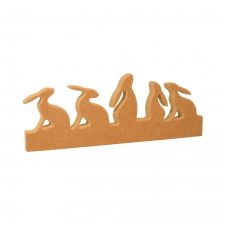 5 Hares on a Plinth (18mm)