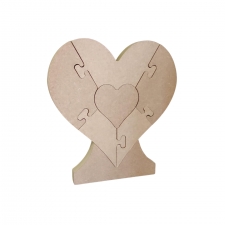 Heart Shape Jigsaw (18mm)