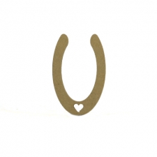 Horse Shoe with Heart (6mm)