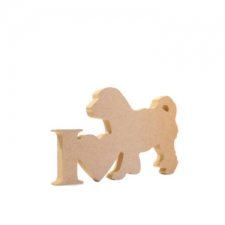 I Love Cavachon Sign (18mm)