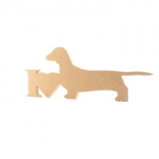 I Love Dachshund (18mm)