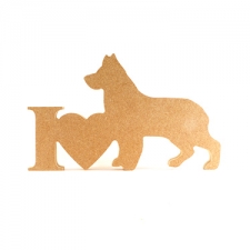 I Love German Shepherd Sign (18mm)