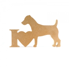 I Love Jack Russell Sign (18mm)