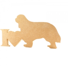 I Love King Charles Spaniel Sign (18mm)