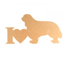 I Love King Charles Spaniel Sign (18mm)