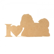 I Love Shih Tzu Sign (18mm)