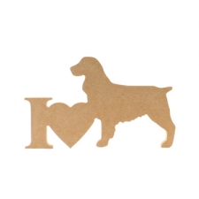 I Love Springer Spaniel Sign (18mm)