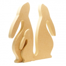 Interlocking Hares (18mm)