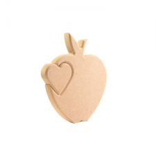 Interlocking Heart in an Apple (18mm)