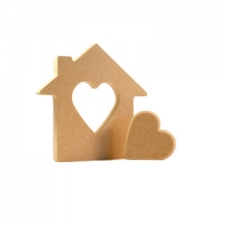 Interlocking House with Heartin the Centre (18mm)