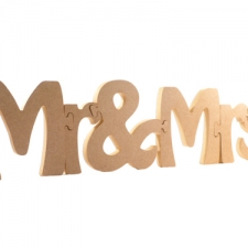 Jigsaw Font: Mr & Mrs (18mm)