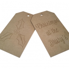 Large Door Tags, 'Christmas at the...' (18mm)