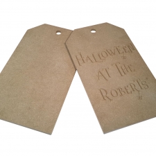 Large Door Tags, 'Halloween at the...' (18mm)