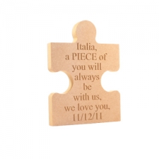 Large, Personalised Engraved Jigsaw Piece (18mm)