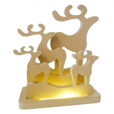 LIGHT UP Classic Reindeer Family (18mm)