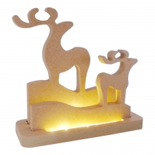 LIGHT UP Classic Reindeer Family (18mm)