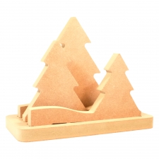 LIGHT UP Set of 3 Christmas Trees (18mm)