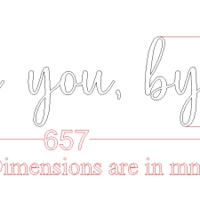 Love you, bye (3mm)