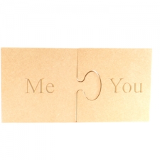 Me/You Engraved Jigsaw Pieces (18mm)