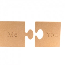 Me/You Engraved Jigsaw Pieces (18mm)