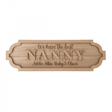 Oak Veneer Nanny Sign (4mm)