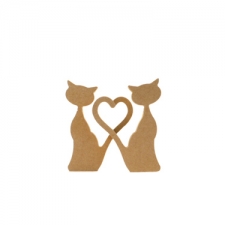Pair of Heart Tail Cats (18mm)
